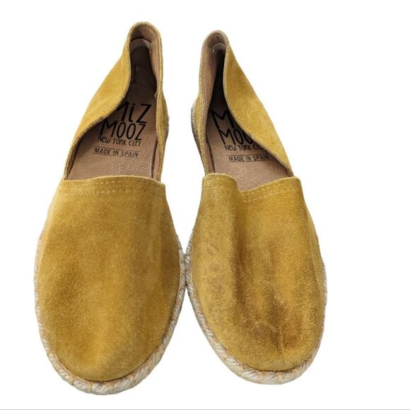 Miz Mooz‎ mustard yellow suede espadrille shoes size 39 - Picture 1 of 6